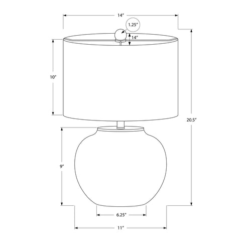 Modern Lighting, Table Lamp, Ceramic - Cream