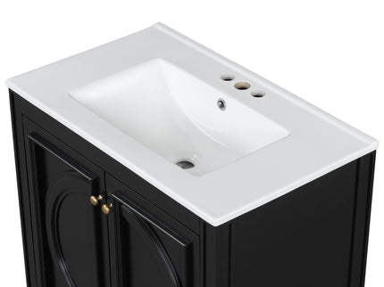 Bathroom Vanity With Sink With 2 Doors And Adjustable Shelf