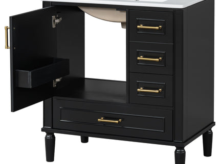 Traditional Bathroom Vanity Set With Soft Close Doors