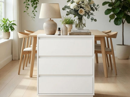 3 Drawer Nightstand, Bedroom Side Table