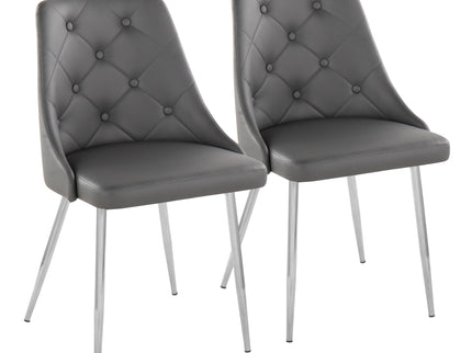 Marche - Contemporary Dining Chair With Metal Legs (Set of 2)