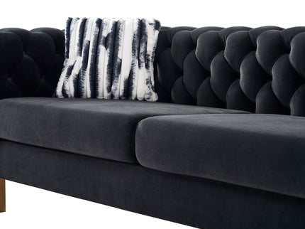 Chesterfield - Modern Tufted Living Room Sofa, 84.25''W Couch