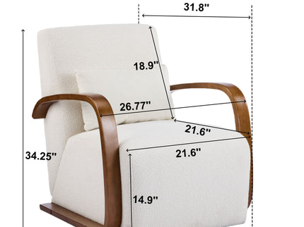 Swivel Accent Rotatable Ergonomic Single Chair For Living Room
