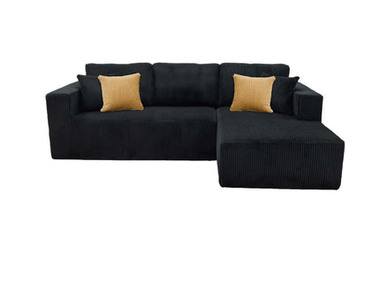 L - Shape Full Compressed Upholstered Sectional
