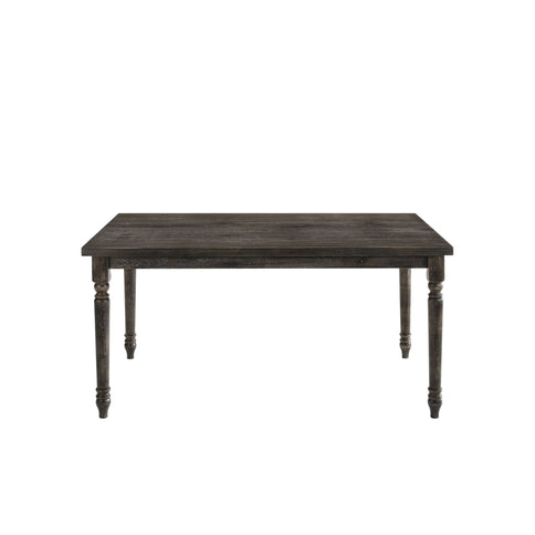 Claudia II - Weathered 7 Pieces Dining Room Set - Gray