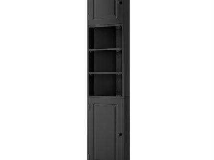 Multi Functional Corner Cabinet With Adjustable Shelves And 2 Doors