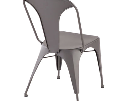 Austin - Industrial Dining Chair (Set of 2) - Matte Gray