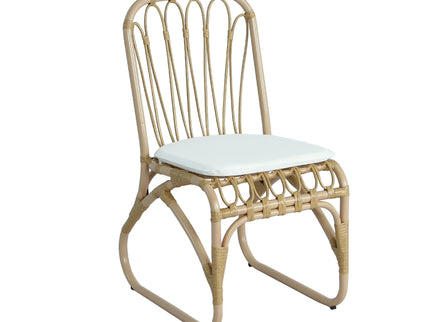 Outdoor Wicker Dining Chairs With Washable Cushion (Set of 2)