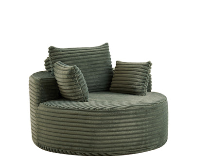 Modern Single Sofa With Backrest Pillow For Living Room