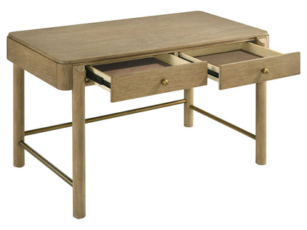 Benson - 2 Drawer Vanity Desk Makeup Table - Sand