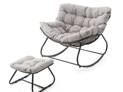 Egg Rocking Chair With Ottoman