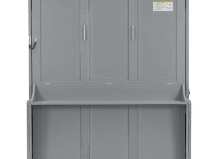 Murphy Bed With Desk, LED Lights And USB Charging Station