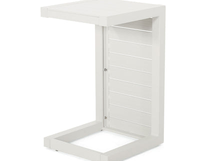 Aluminum Outdoor C - Shaped Side Table For Patio