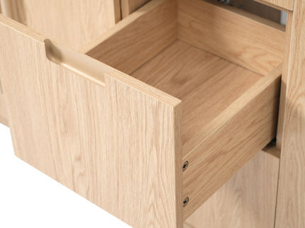 Double Sink Bathroom Vanity With Sinks, Soft Close Doors & 3 Drawers - Wood
