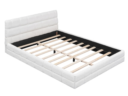 Upholstered Platform Bed With Headboard