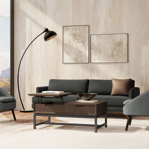 Banting - Lift Top Coffee Table - Walnut Brown