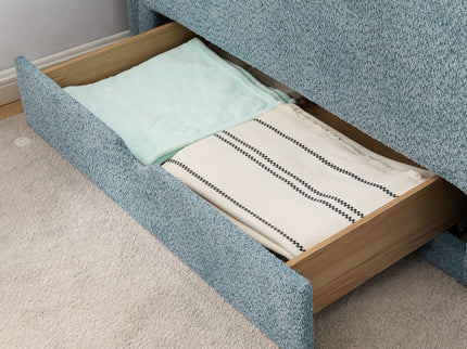 Safe Kids Bed With Guardrails And Storage