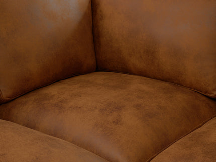 Modular Upholstered Sectional, Medium Firm Seat Cushion, Custom Configuration - Brown