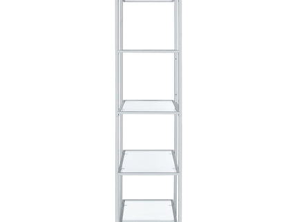 Colfax - 5 Shelf Bookshelf - Clear