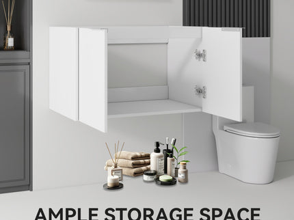 Floating Bathroom Vanity Cabinet With Soft Close Double Doors, Spacious Interior Storage, Wall Mounted, Cabinet Only