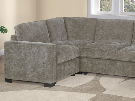 Sectional With RAF Chaise, Armless Loveseat & LAF 1 Arm Chair