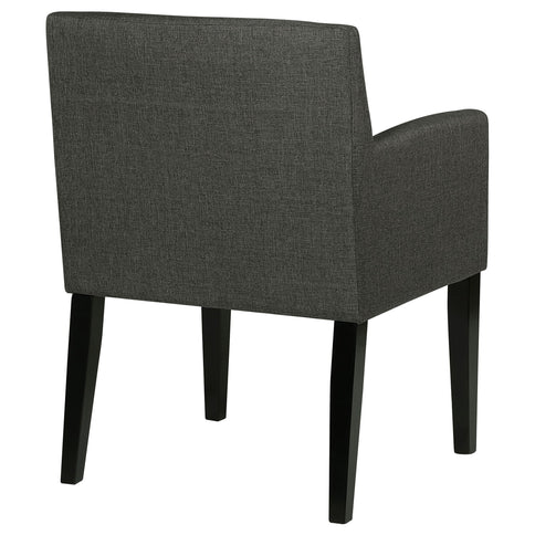 Yorkshire - Upholstered Dining Arm Chair With Cushioned Arms (Set of 2) - Gray