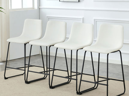 Retro Bar Chairs, Comfortable Stools (Set of 2)