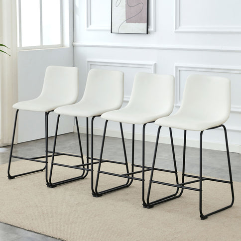 Retro Bar Chairs, Comfortable Stools (Set of 2)