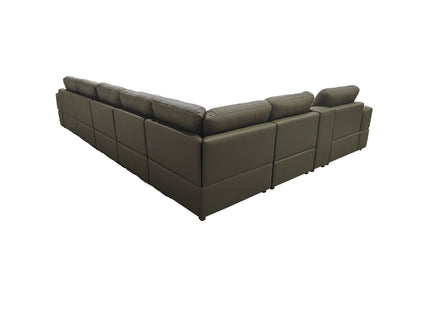Modular Sectional With Large Square Arms, Custom Configuration