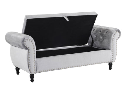 Luxurious Multifunctional Storage Ottoman Bench With Pillow