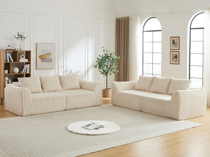 Minimalist Set With Curved Lines & Gently Sloped Backrest