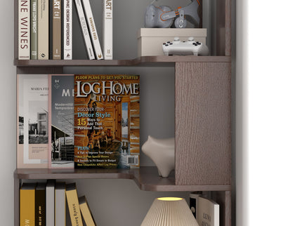 L-Shaped Corner Bookshelf