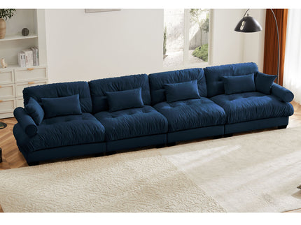 Super Comfort Oversized Modular Sectional Sofa, Deep Seat Convertible L Shaped Couch
