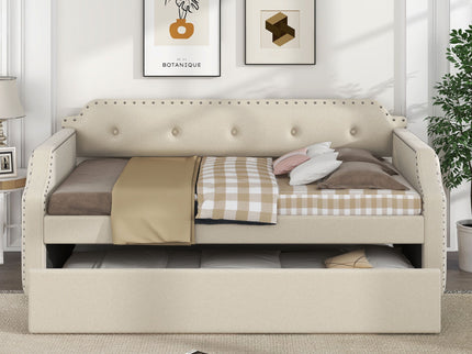 Upholstered Daybed With Trundle