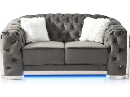 Loveseat With Flared Arms