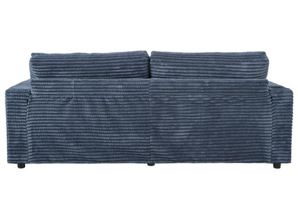 Oversized Loveseat Chaise With 2 USB Ports, 2 Cup Holders And 2 Throw Pillows