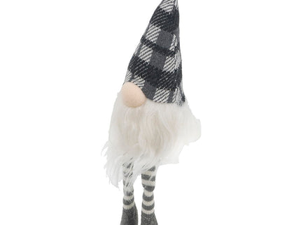 3 Pieces Sitting Gnome, Christmas Table Home Ornaments For Holiday Party Gifts - White / Gray