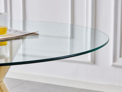 Round Dining Table - Gold