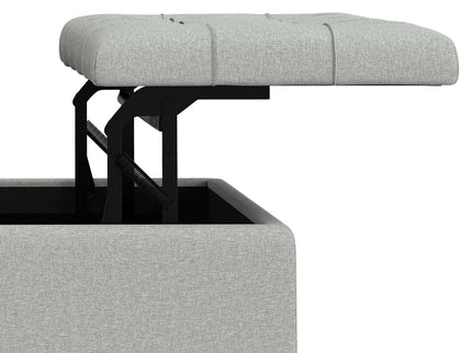 Harrison - Coffee Table Storage Ottoman Lift Top - Stone Gray