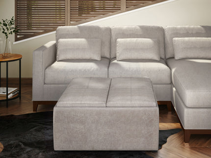 Avalon - Square Coffee Table, Storage Ottoman