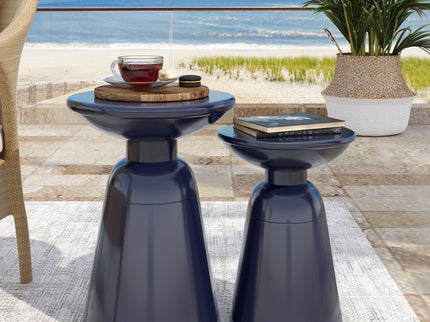 Serenita - Outdoor Side Tables With Flared Design (Set of 2)