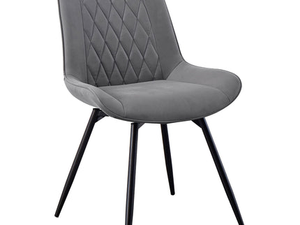 Tufted Swivel Dining Chairs (Set of 2) - Gray
