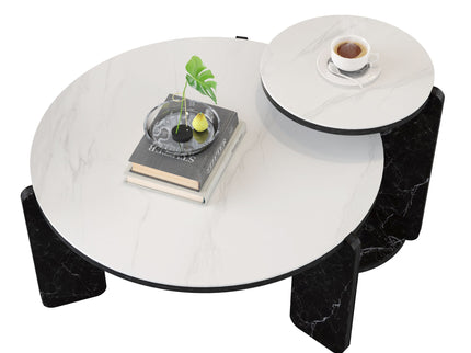 Round Coffee & End Table Set