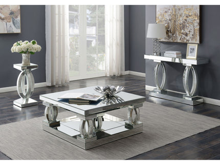 Shannon - Square Coffee Table - Silver