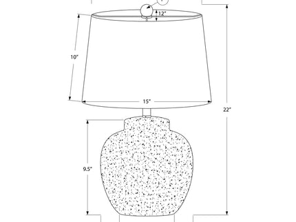 Lighting, Table Lamp, Concrete, Modern - Cream