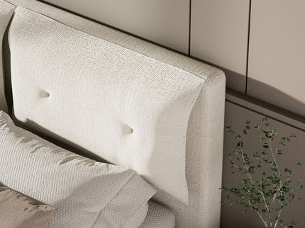 Airframe - Upholstered Bed Frame With Double Layered Upholstered Headboard