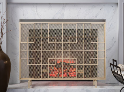Dorothy - Modern Single Panel Iron Fire Screen