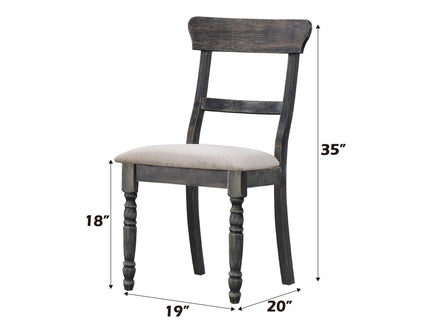 Leventis - Linen Weathered Side Chair (Set of 2) - Light Brown