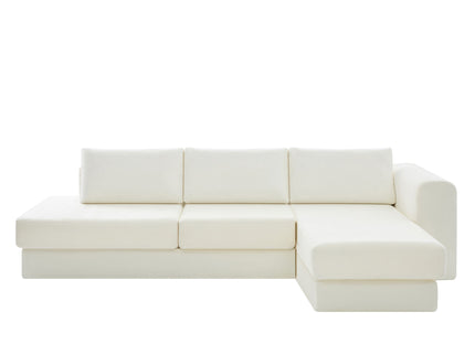 L-Shaped Modular Sofa With Double Layer Cushion