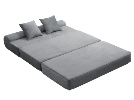 Convertible Sofa Bed, 2 Seater Fold Out Floor Couch